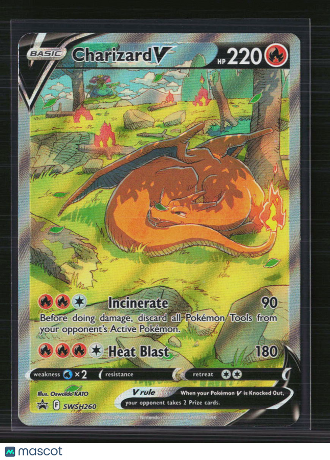 Pokemon Sword & Shield Charizard V FA #SWSH260