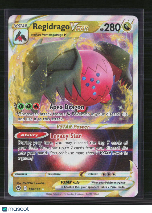 Pokemon 2022 Silver Tempest Regidrago VSTAR #136/195