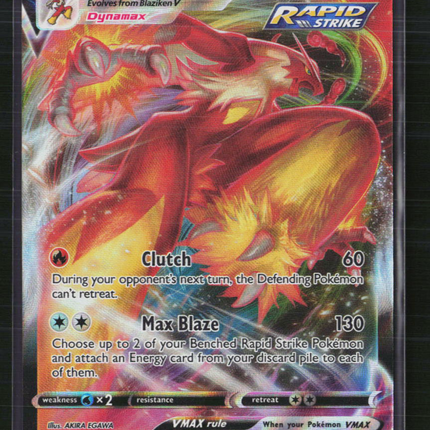 Pokemon 2021 Chilling Reign Blaziken VMAX #21/198