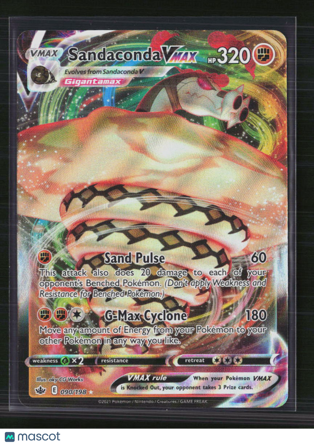 Pokemon 2021 Chilling Reign Sandaconda VMAX #90/198