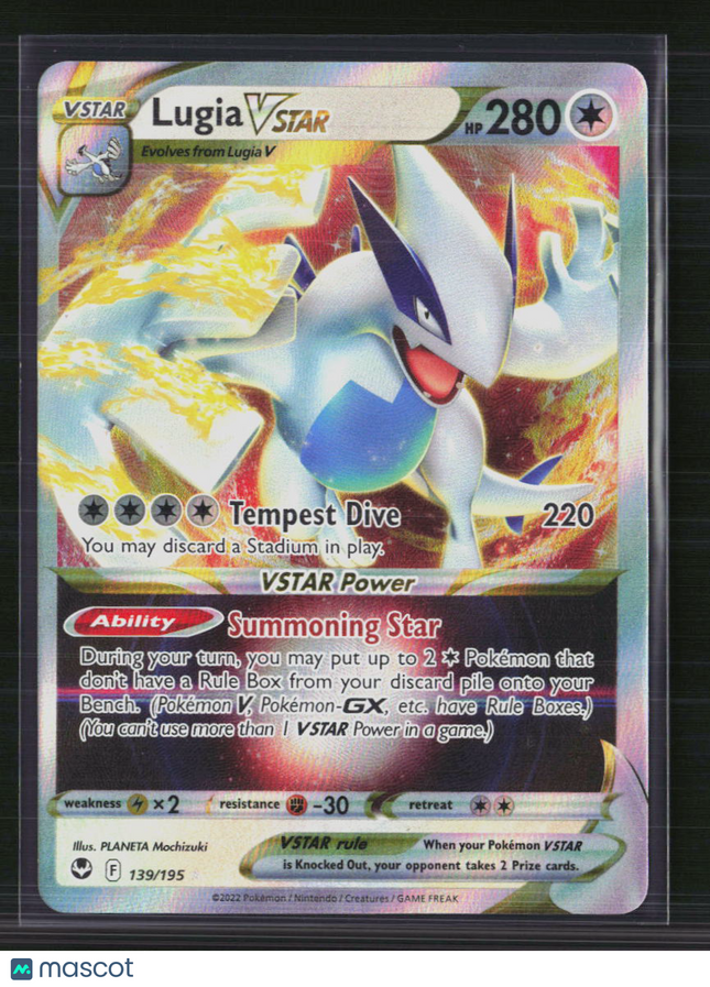 Pokemon 2022 Silver Tempest Lugia VSTAR #139/195