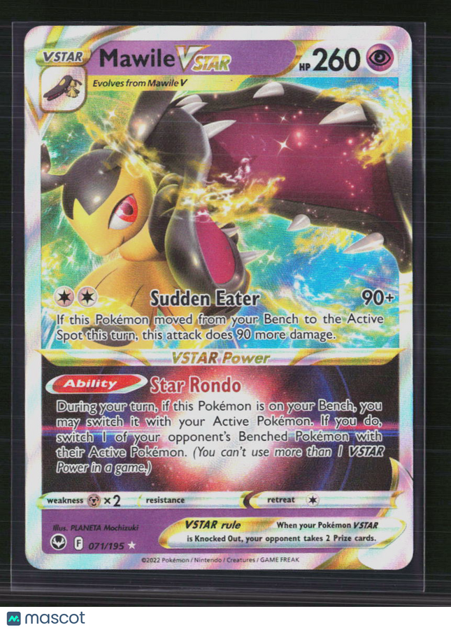Pokemon 2022 Silver Tempest Mawile VSTAR #71/195