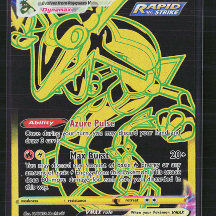 Pokemon 2022 Silver Tempest Rayquaza VMAX UR CSR #TG29/TG30