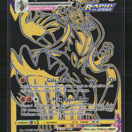 Pokemon 2022 Brilliant Stars Rapid Strike Urshifu VMAX #TG30/TG30