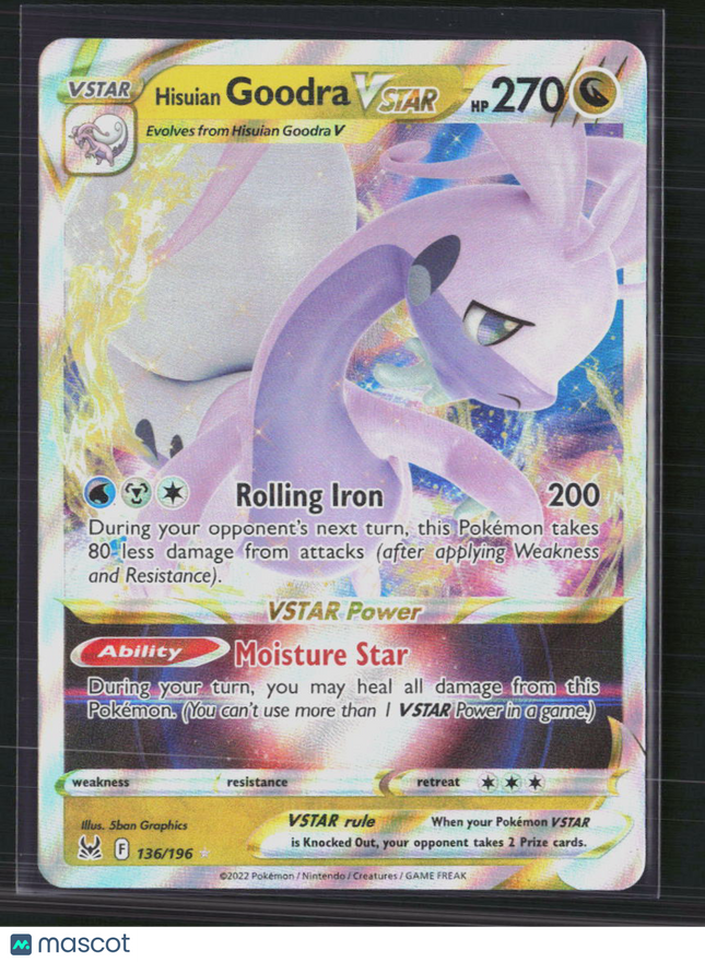 Pokemon 2022 Lost Origin Hisuian Goodra VSTAR #136/196