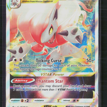 Pokemon 2022 Lost Origin Hisuian Zoroark VSTAR #147/196