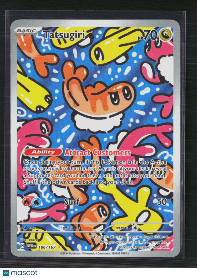 Pokemon 2024 Twilight Masquerade Tatsugiri #186/167