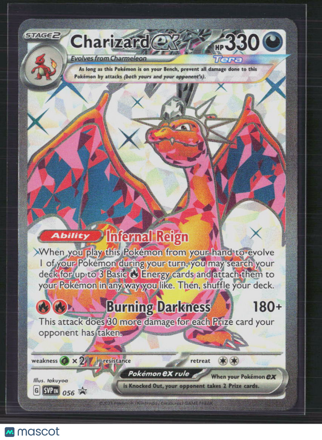 Pokemon Scarlet & Violet Charizard EX FA #SVP EN 056