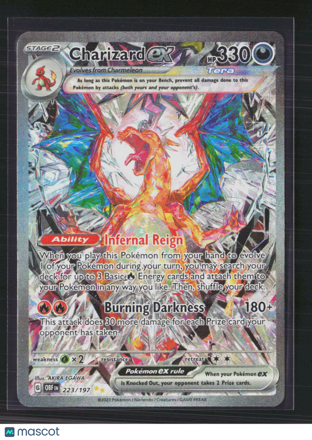Pokemon 2023 Obsidian Flames Charizard EX SAR #223/197
