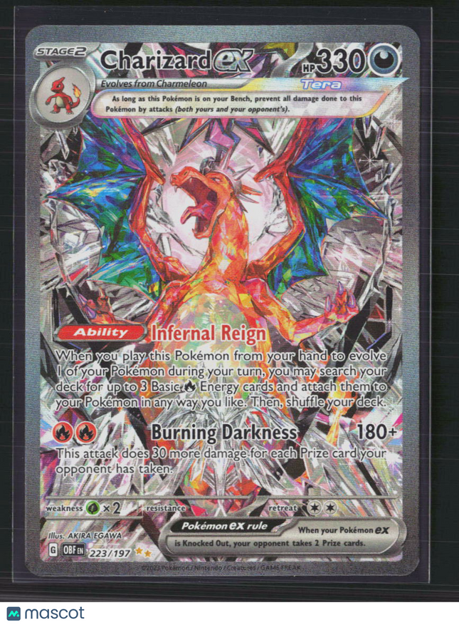 Pokemon 2023 Obsidian Flames Charizard EX SAR #223/197