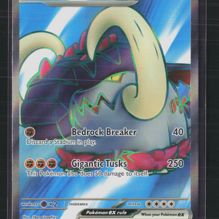 Pokemon 2023 Scarlet & Violet Great Tusk EX FA #230/198