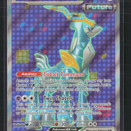 Pokemon 2024 Temporal Forces Iron Crown EX UR FA #191/162
