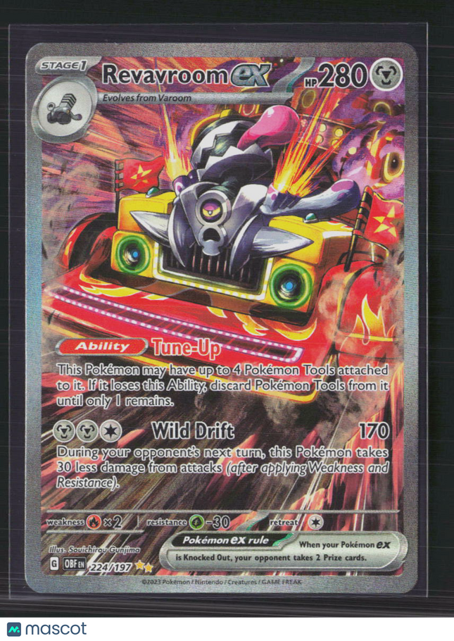 Pokemon 2023 Obsidian Flames Revavroom EX SAR #224/197
