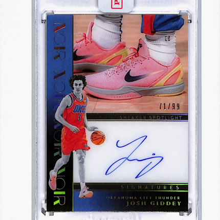2024 Panini Noir Sneaker Spotlight Signatures Josh Giddey #SSS-GID 71/99 Auto