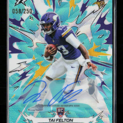 2026 Topps Resurgence Tai Felton #157 RC 058/250 Auto
