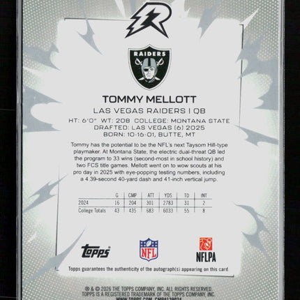 2026 Topps Resurgence Tommy Mellott #147 Teal 221/250 RC Auto