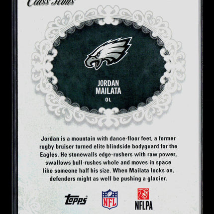 2025 Topps Signature Class Class Icons Jordan Mailata #CI-14 Pink 14/25