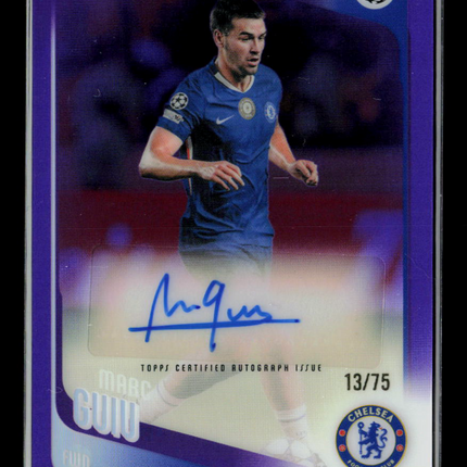 2026 Topps Chrome UEFA Club Competitions Marc Guiu #CA-MG Purple 13/75 Auto