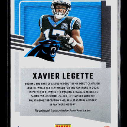 2025 Panini Donruss Football Xavier Legette #SM-XLE Signature Marks Auto