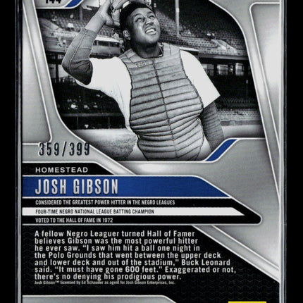 2025 Panini Prizm Baseball Josh Gibson #144 Red 359/399