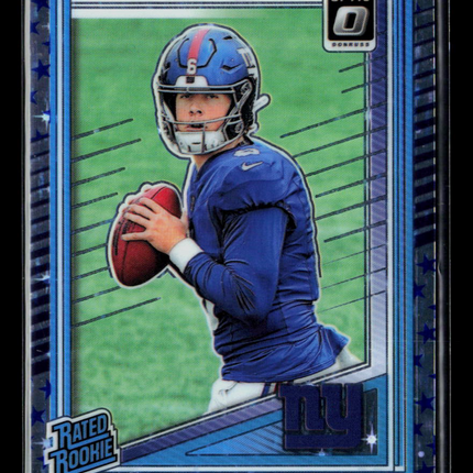 2025 Panini Donruss Optic Jaxson Dart #273 Blue Stars