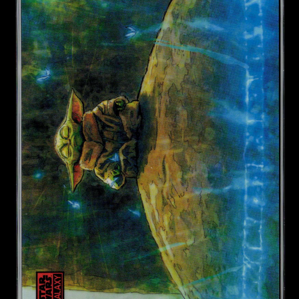 2026 Topps Star Wars Galaxy Grogue Reaches Out Orange Refractor 08/25 #100