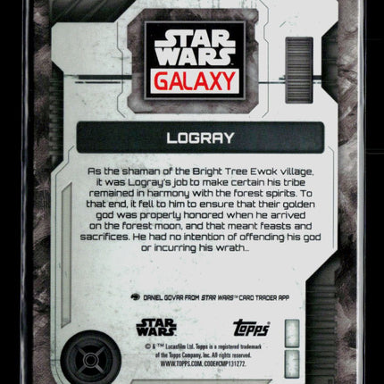 2026 Topps Star Wars Galaxy Logray Mini Diamond #25