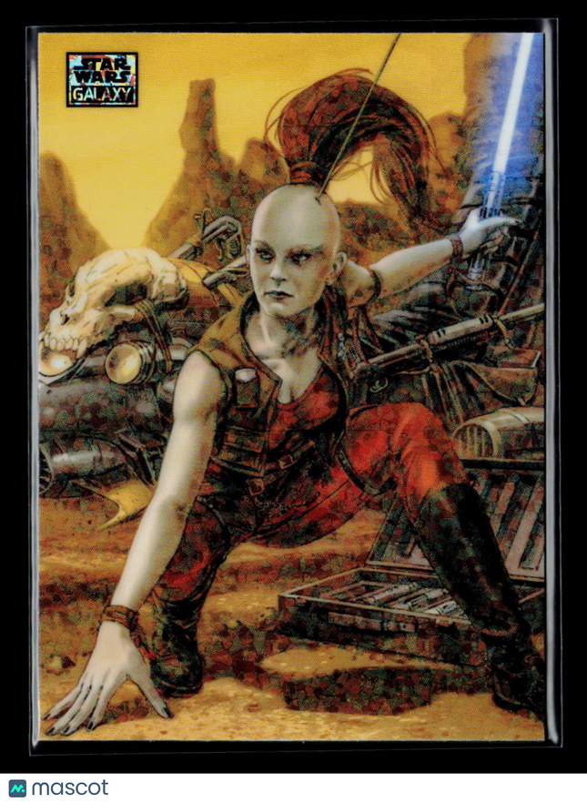 2026 Topps Star Wars Galaxy Aurra Sing Mini Diamond #91
