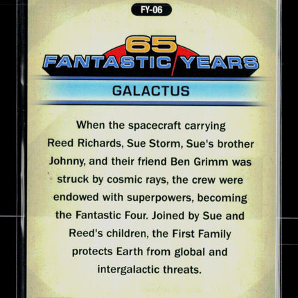 2026 Topps Chrome Marvel 65 Fantastic Years #FY-06 Galactus
