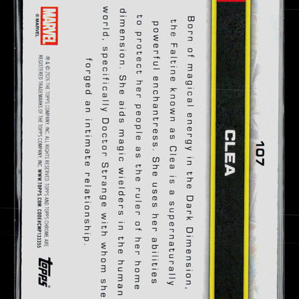 2026 Topps Chrome Marvel Clea Yellow REFRACTOR 177/275 #107