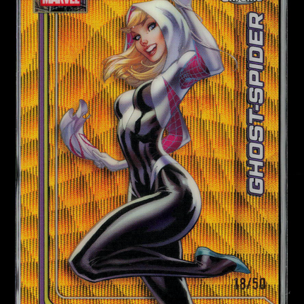2026 Topps Chrome Marvel 18/50 #042 Ghost Spider Gold Wave