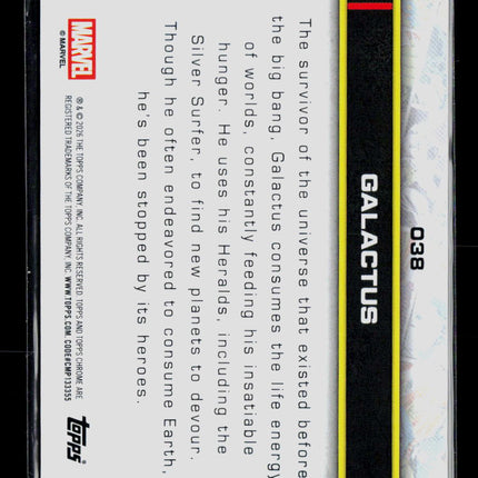 2026 Topps Chrome Marvel #038 Galactus Wave