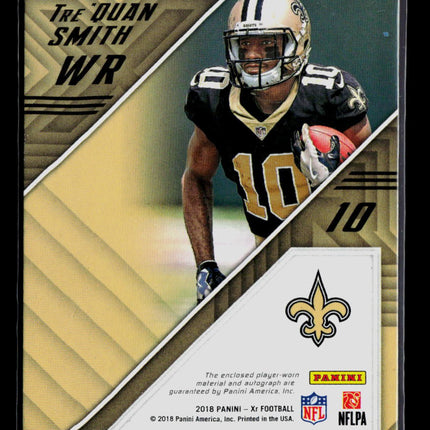 2018 Panini XR Tre'Quan Smith #187 Rookie Patch Autograph 036/199 RC Auto