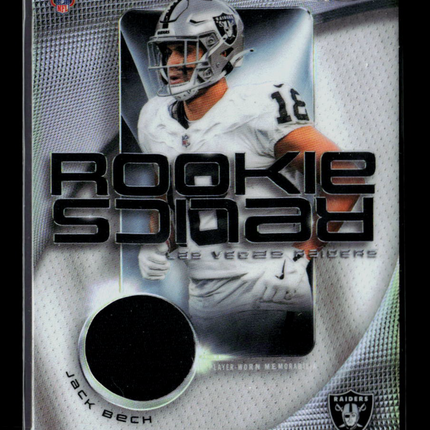 2025 Topps Chrome Football Jack Bech #RR-JB Rookie Relics RC Jersey