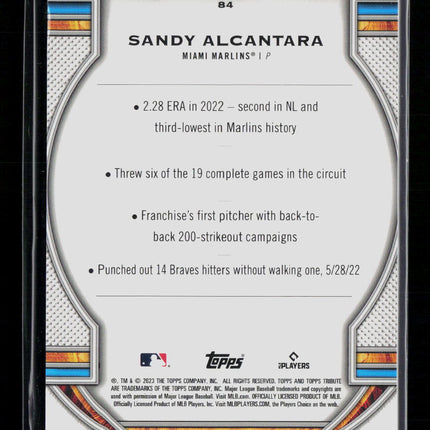 2023 Topps Tribute Sandy Alcantara #84