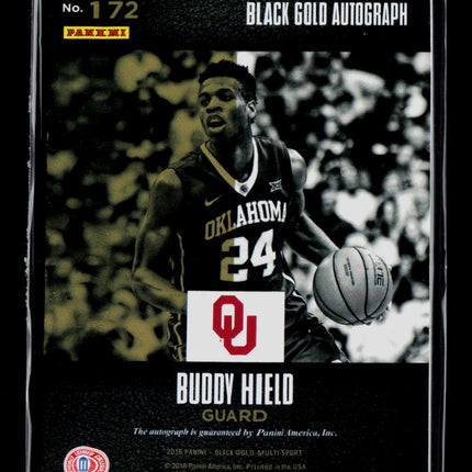 2018 Panini Black Gold Multi-Sport Buddy Hield #172 /99 Auto