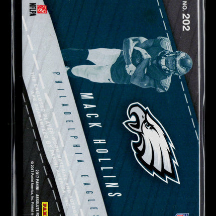 2017 Panini Absolute Mack Hollins #202 Rookie Premiere Patch 356/399 RC Auto