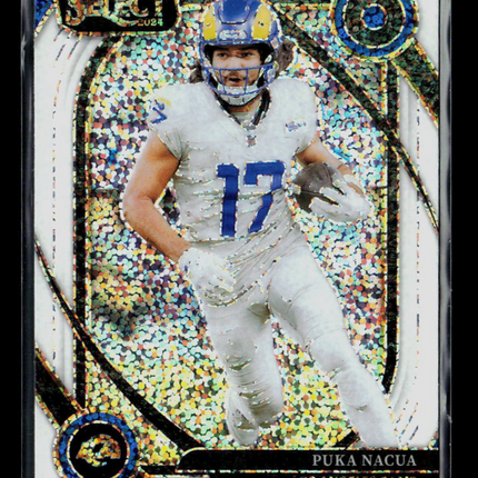 2025 Panini Select Puka Nacua #287 White Sprakle Prizm