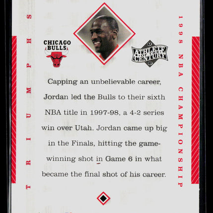 1999 Upper Deck Athlete of the Century Triumphs Michael Jordan #90