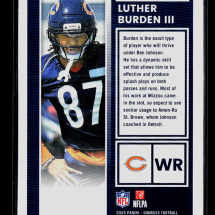 2025 Donruss Football The Rookies Luther Burden III #40