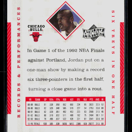 1999 Upper Deck Athlete of the Century Michael Jordan #35