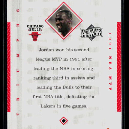 1999 Upper Deck Athlete of the Century Triumphs Michael Jordan #54