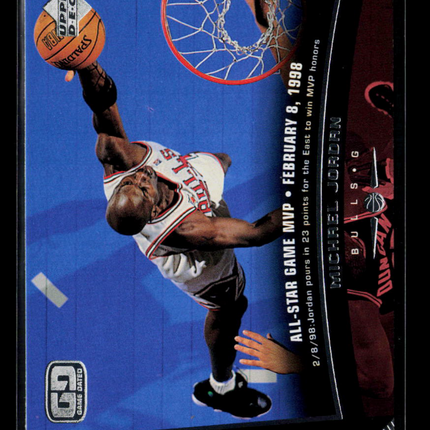 1998 Upper Deck Game Dated Michael Jordan #23