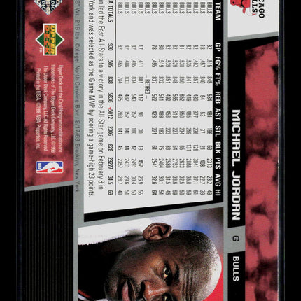 1998 Upper Deck Game Dated Michael Jordan #23
