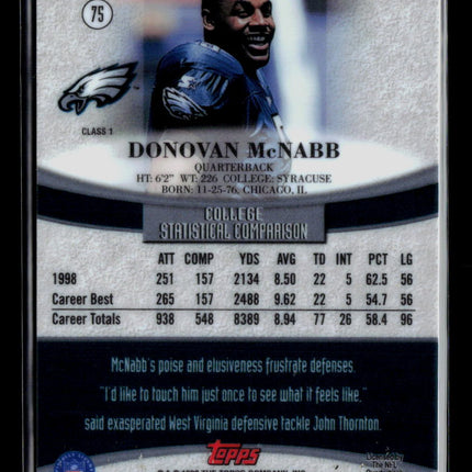 1999 Topps Gold Label Donovan McNabb #75 Class 1