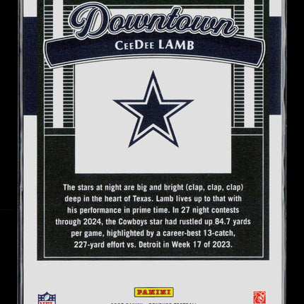 2025 Donruss Downtown CeeDee Lamb #9