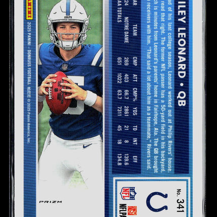 2025 Panini Donruss Optic Riley Leonard #341 Pink