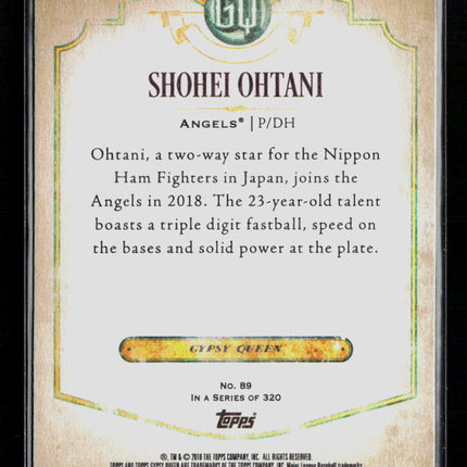 2018 Topps Gypsy Queen Shohei Ohtani #89 RC