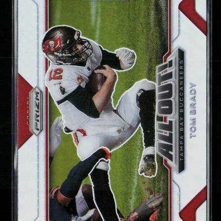 2021 Panini Prizm All-Out! Tom Brady #8 Silver