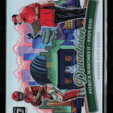 2025 Panini Donruss Optic Football Downtown Andy Reid Patrick Mahomes II #14